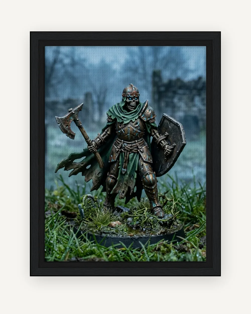 Framed canvas, shown with example artwork