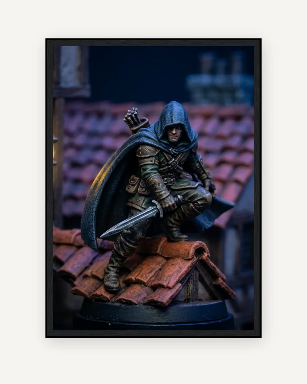 Framed prints, shown with example artwork