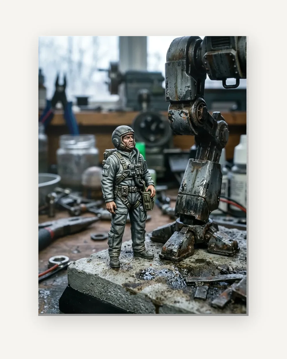 Metal prints, shown with example artwork