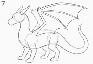 Step 7 of 12: Horns, brow and jaw