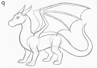 Step 9 of 12: Feet and claws