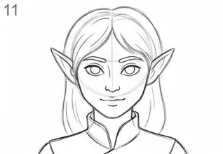 Step 11 of 12: Collar and clothing